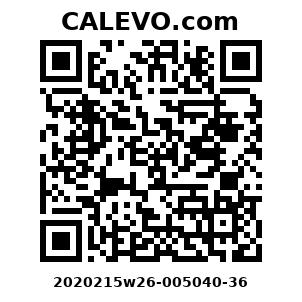 Calevo.com Preisschild 2020215w26-005040-36