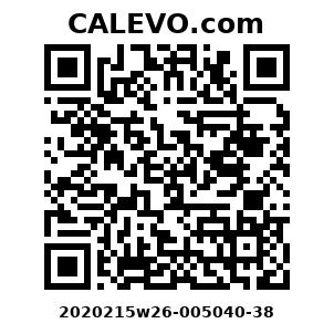 Calevo.com Preisschild 2020215w26-005040-38