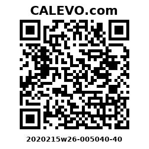Calevo.com Preisschild 2020215w26-005040-40
