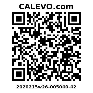 Calevo.com Preisschild 2020215w26-005040-42