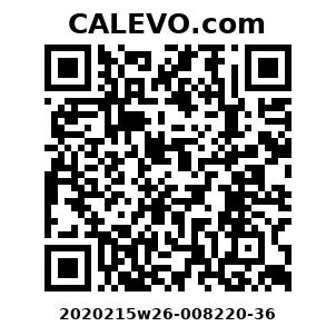Calevo.com Preisschild 2020215w26-008220-36
