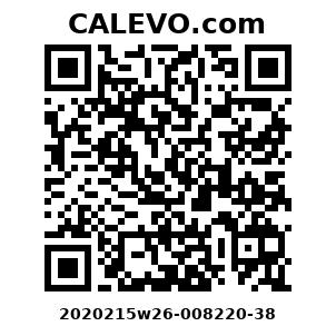 Calevo.com Preisschild 2020215w26-008220-38