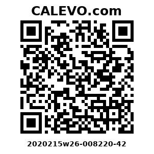 Calevo.com Preisschild 2020215w26-008220-42