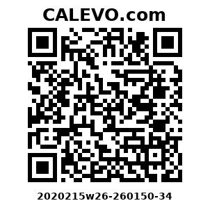Calevo.com Preisschild 2020215w26-260150-34