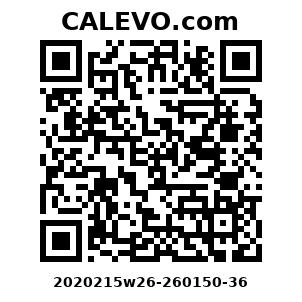 Calevo.com Preisschild 2020215w26-260150-36