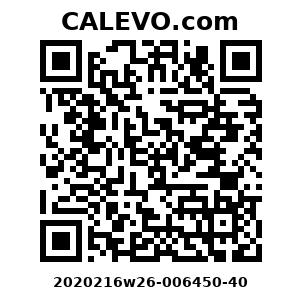 Calevo.com Preisschild 2020216w26-006450-40