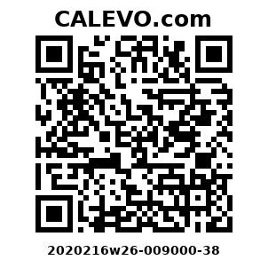 Calevo.com Preisschild 2020216w26-009000-38