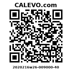 Calevo.com Preisschild 2020216w26-009000-40