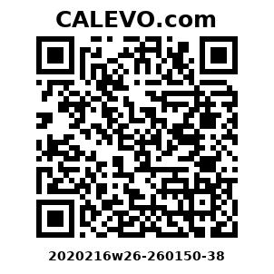 Calevo.com Preisschild 2020216w26-260150-38