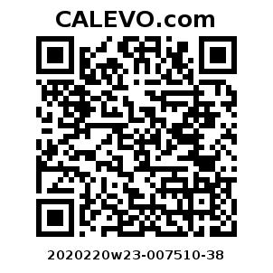 Calevo.com Preisschild 2020220w23-007510-38