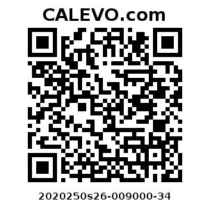 Calevo.com Preisschild 2020250s26-009000-34