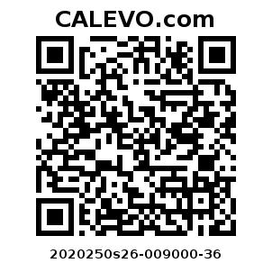 Calevo.com Preisschild 2020250s26-009000-36