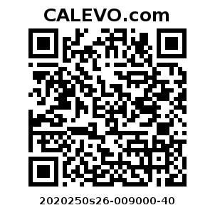 Calevo.com Preisschild 2020250s26-009000-40