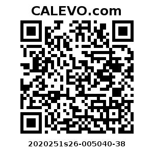 Calevo.com Preisschild 2020251s26-005040-38