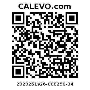 Calevo.com Preisschild 2020251s26-008250-34