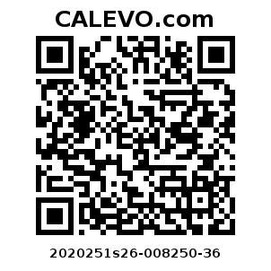 Calevo.com Preisschild 2020251s26-008250-36