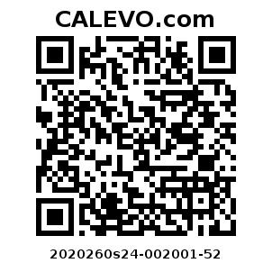 Calevo.com Preisschild 2020260s24-002001-52