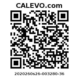 Calevo.com Preisschild 2020260s26-003280-36
