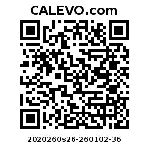 Calevo.com Preisschild 2020260s26-260102-36