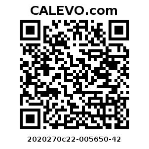 Calevo.com Preisschild 2020270c22-005650-42