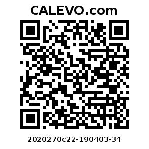 Calevo.com Preisschild 2020270c22-190403-34