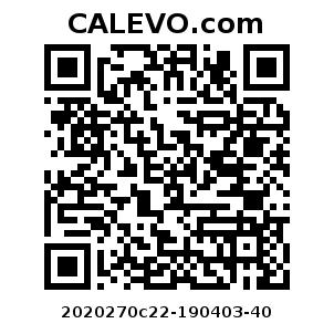 Calevo.com Preisschild 2020270c22-190403-40