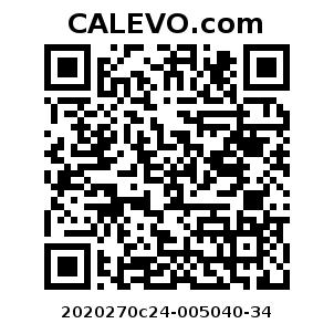 Calevo.com Preisschild 2020270c24-005040-34