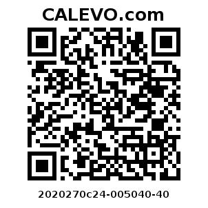 Calevo.com Preisschild 2020270c24-005040-40