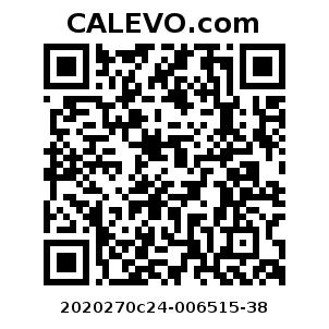 Calevo.com Preisschild 2020270c24-006515-38