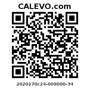 Calevo.com Preisschild 2020270c24-009000-34