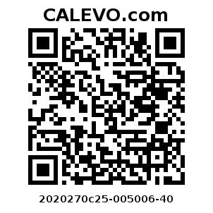 Calevo.com pricetag 2020270c25-005006-40
