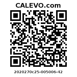 Calevo.com Preisschild 2020270c25-005006-42