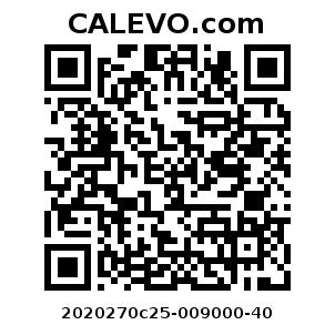 Calevo.com pricetag 2020270c25-009000-40