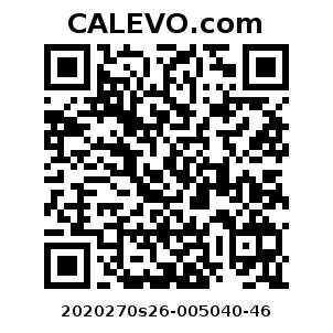 Calevo.com Preisschild 2020270s26-005040-46