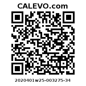 Calevo.com Preisschild 2020401w25-003275-34