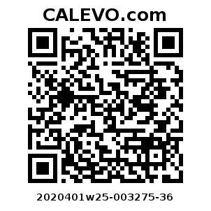 Calevo.com Preisschild 2020401w25-003275-36