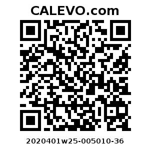 Calevo.com Preisschild 2020401w25-005010-36