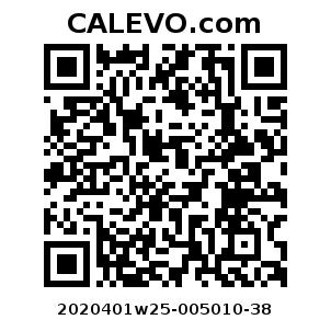 Calevo.com Preisschild 2020401w25-005010-38