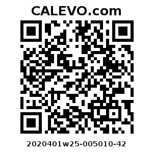 Calevo.com Preisschild 2020401w25-005010-42