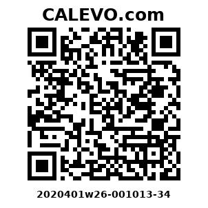 Calevo.com Preisschild 2020401w26-001013-34