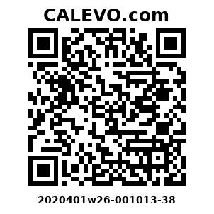 Calevo.com Preisschild 2020401w26-001013-38