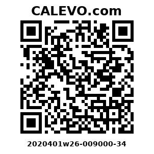 Calevo.com Preisschild 2020401w26-009000-34