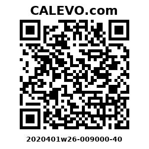 Calevo.com Preisschild 2020401w26-009000-40