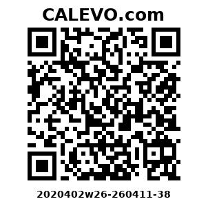 Calevo.com Preisschild 2020402w26-260411-38