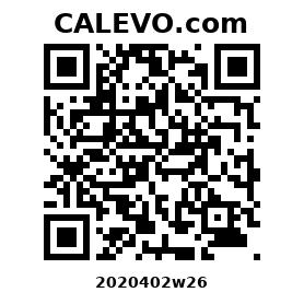 Calevo.com Preisschild 2020402w26