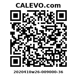 Calevo.com Preisschild 2020410w26-009000-36