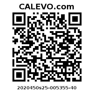 Calevo.com pricetag 2020450s25-005355-40