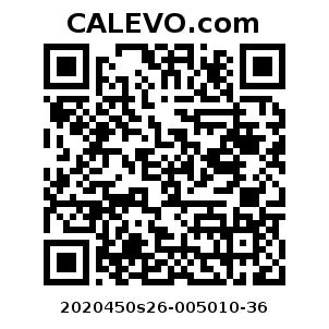 Calevo.com Preisschild 2020450s26-005010-36