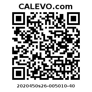 Calevo.com Preisschild 2020450s26-005010-40