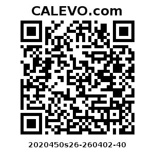 Calevo.com Preisschild 2020450s26-260402-40